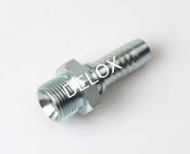 英管外螺纹60° 内锥面或六角端面组合垫密封的双用接头 工业软管