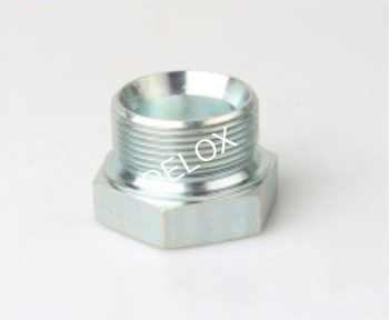 英管外螺纹60º内锥或六角端面用组合垫密封堵头 工业软管