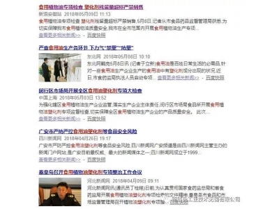 资讯 | 全国多地对食用油企业进行塑化剂专项检查,您还没有选择“食品级软管”吗?