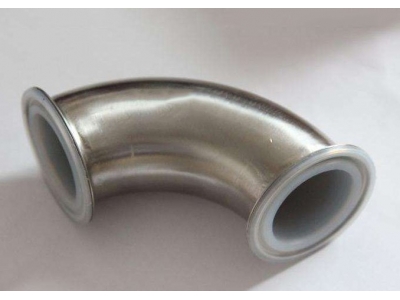 快装式不锈钢衬氟45度弯头